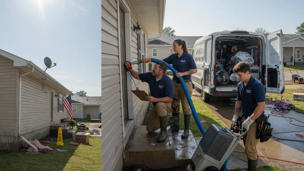 Ceiling Water Damage Restoration in Beckemeyer, IL near me