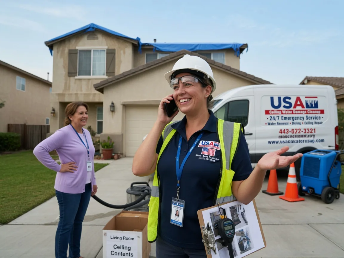 Ceiling Water Damage Restoration Beckemeyer, IL FAQs